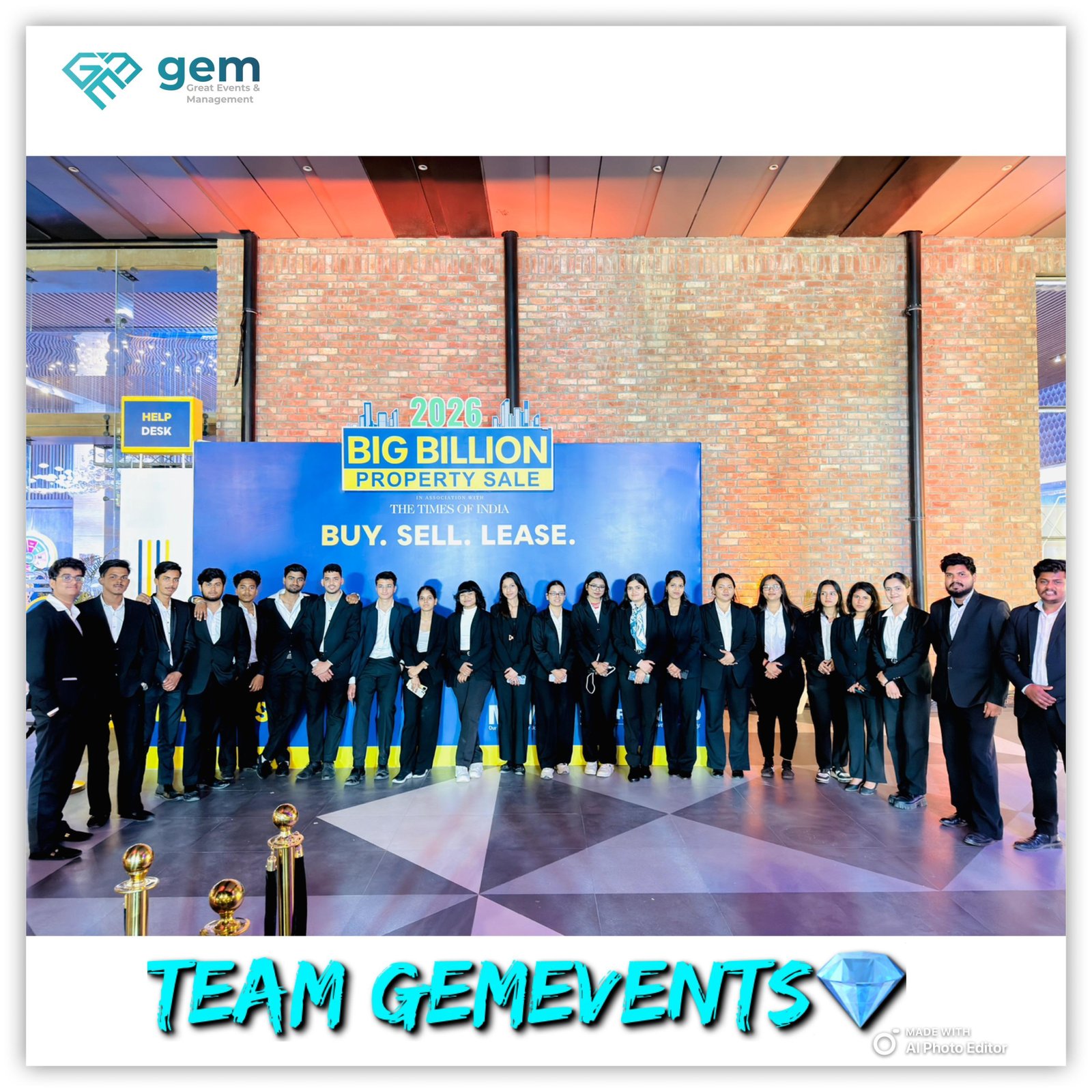 Big Billion Property Sale - Team GEMEVENTS